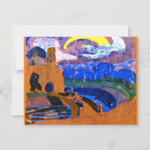 Kandinsky - The Comet, colourful abstract painting Card