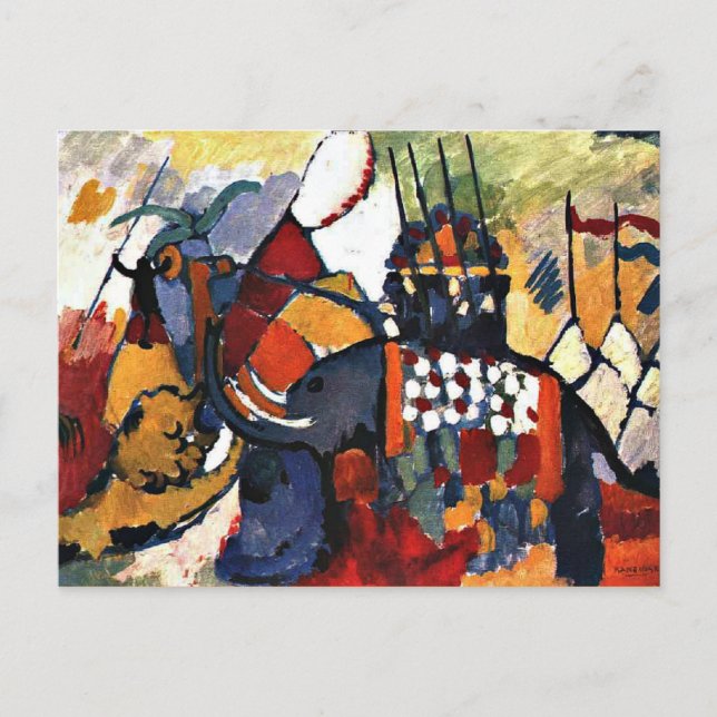 Kandinsky - The Elephant Postcard (Front)