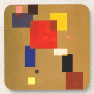 Kandinsky Thirteen Rectangles Abstract Painting Coaster