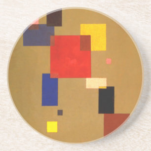 Kandinsky Thirteen Rectangles Abstract Painting Coaster
