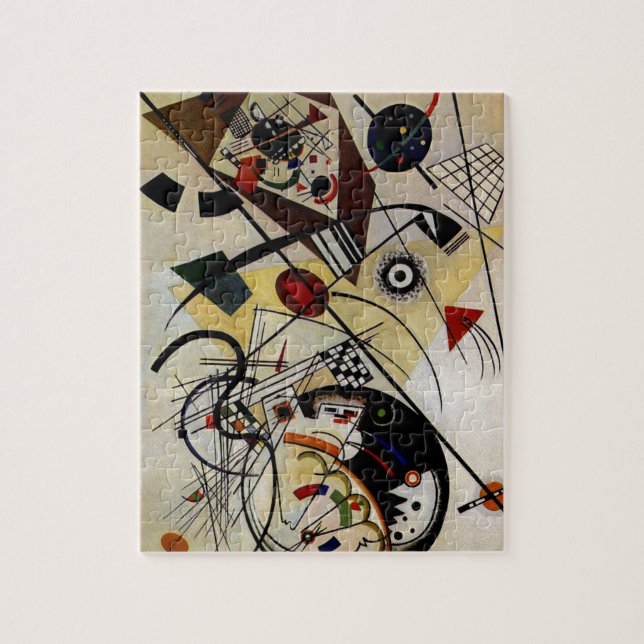 Kandinsky Transverse Unbroken Line Abstract Art Jigsaw Puzzle (Vertical)