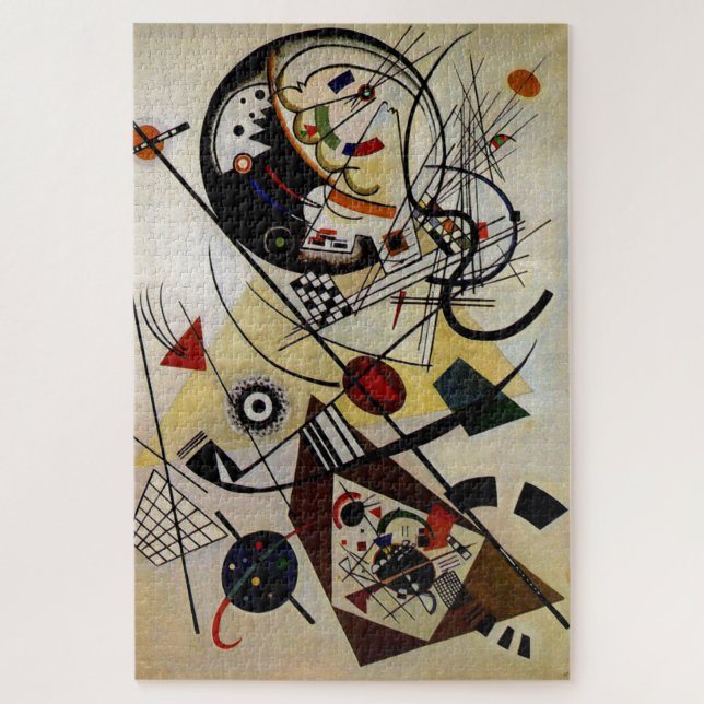 Kandinsky Transverse Unbroken Line Abstract Jigsaw Puzzle (Vertical)