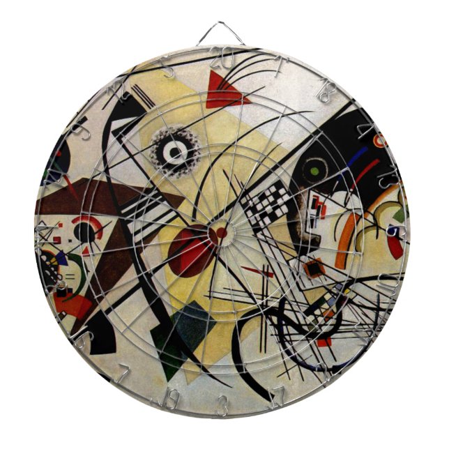 Kandinsky Transverse Unbroken Line Dartboard (Front)