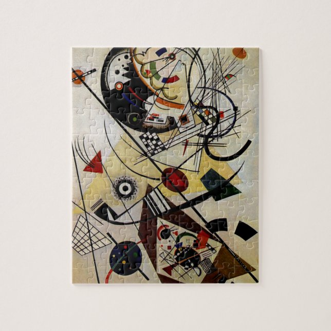 Kandinsky Transverse Unbroken Line Jigsaw Puzzle (Vertical)