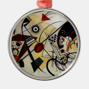 Kandinsky Transverse Unbroken Line Metal Ornament