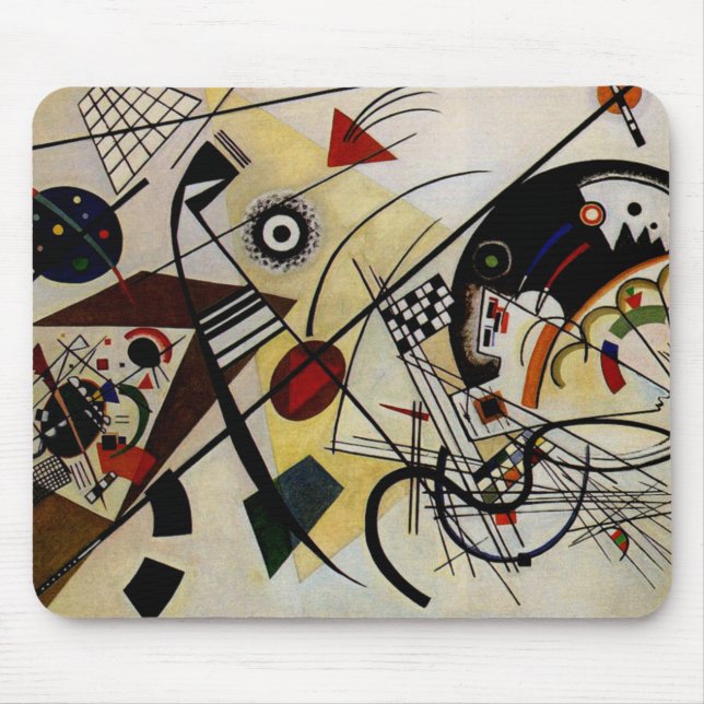 Kandinsky Transverse Unbroken Line Mouse Pad (Front)
