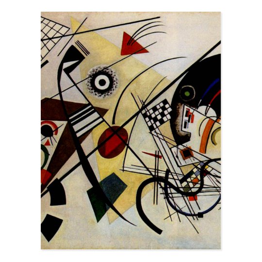 Kandinsky Transverse Unbroken Line Postcard