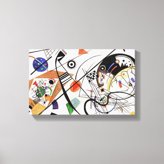 Kandinsky Tranverse Line Canvas Print (Front)