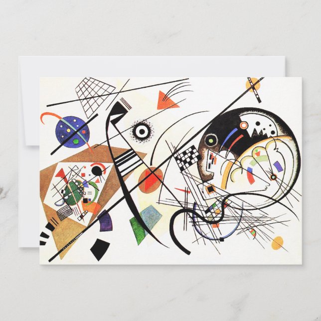 Kandinsky Tranverse Line Invitations (Front)