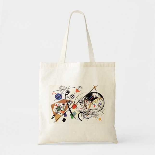 Kandinsky Tranverse Line Tote Bag (Front)