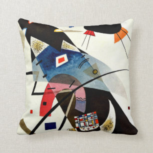 Kandinsky - Two Black Spots Throw Pillow