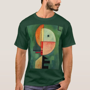 Kandinsky Upward Abstract Painting Green T-Shirt