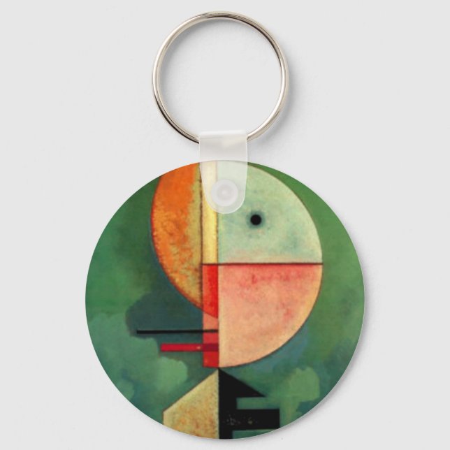 Kandinsky Upward Abstract Painting Keychain (Front)