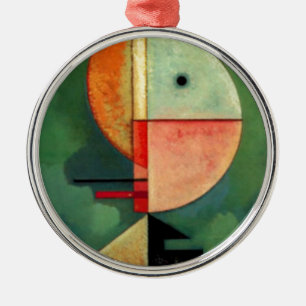 Kandinsky Upward Abstract Painting Metal Ornament