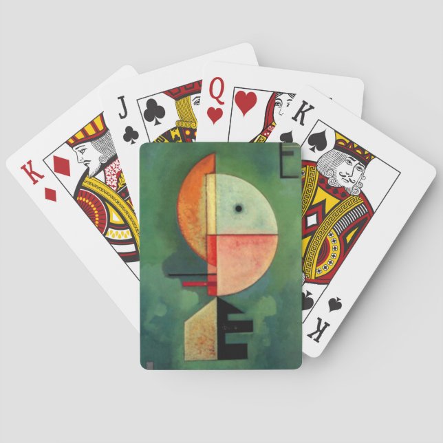 Kandinsky Upward Abstract Painting Playing Cards (Back)