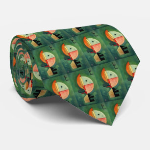 Kandinsky Upward Abstract Painting Tie