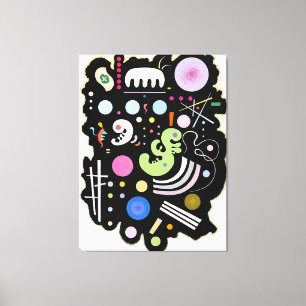 KANDINSKY - VARIEGATED BLACK (Noir bigarré) - 1935 Canvas Print