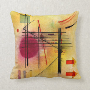 Kandinsky - Vibrant, popular abstract painting, Throw Pillow