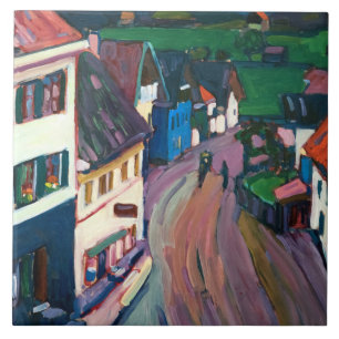Kandinsky - View from the Window of the Griesbrau Tile