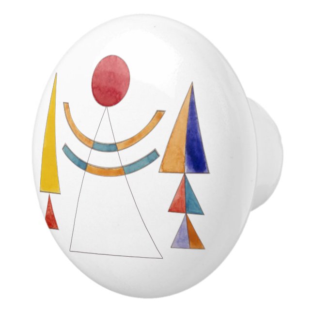 Kandinsky, Watercolor, Sketch Gate of Kiev Ceramic Knob (Right)