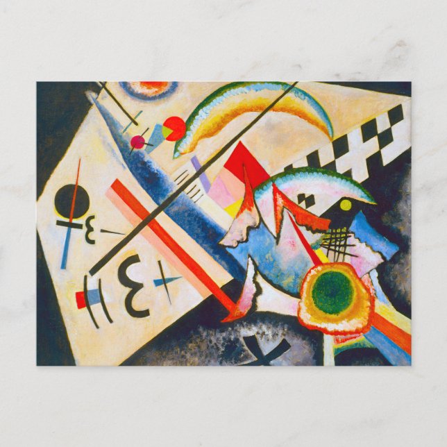 Kandinsky White Cross Postcard (Front)