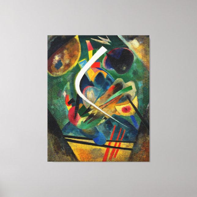 KANDINSKY - WHITE LINE - WHITE STROKE - 1920 -  CANVAS PRINT (Front)
