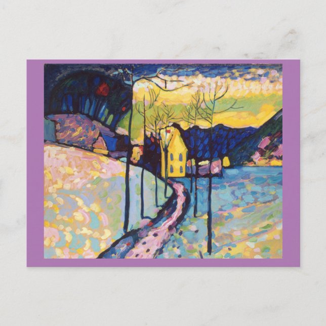 Kandinsky, Winter Landscape, Fine Art Postcard (Front)