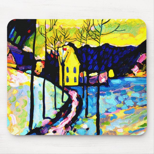 Kandinsky - Winter Landscape Mouse Pad (Front)
