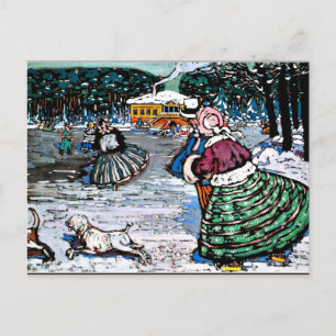 Kandinsky - Winter (Skaters) Postcard