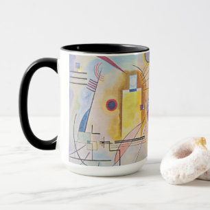 Kandinsky Yellow Red Blue Abstract Magic Mug