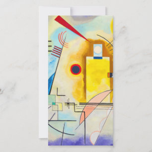 Kandinsky Yellow-Red-Blue Holiday Card