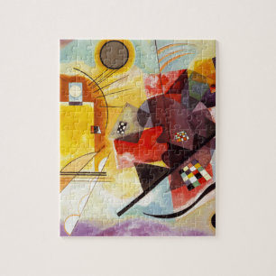 Kandinsky Yellow Red Blue Jigsaw Puzzle