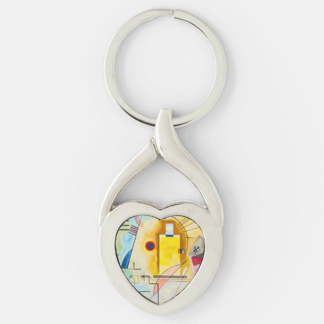 Kandinsky Yellow-Red-Blue Keychain (Front)