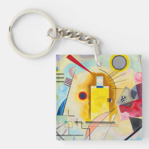 Kandinsky Yellow-Red-Blue Keychain