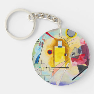 Kandinsky Yellow-Red-Blue Keychain