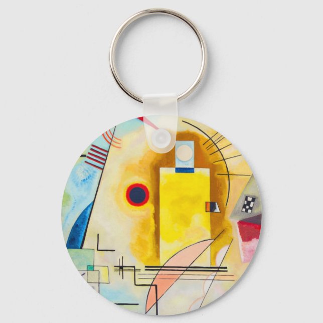 Kandinsky Yellow-Red-Blue Keychain (Front)