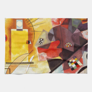 Kandinsky Yellow Red Blue Kitchen Towel