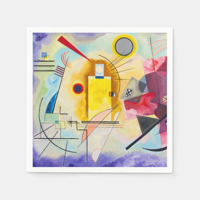 Kandinsky Yellow-Red-Blue Napkin (Front)