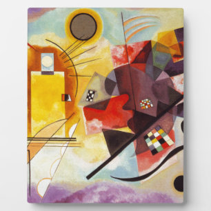 Kandinsky Yellow Red Blue Plaque