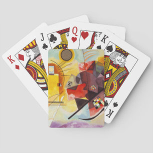 Kandinsky Yellow Red Blue Playing Cards