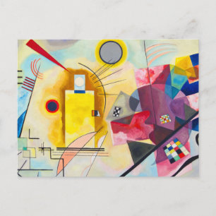 Kandinsky Yellow-Red-Blue Postcard