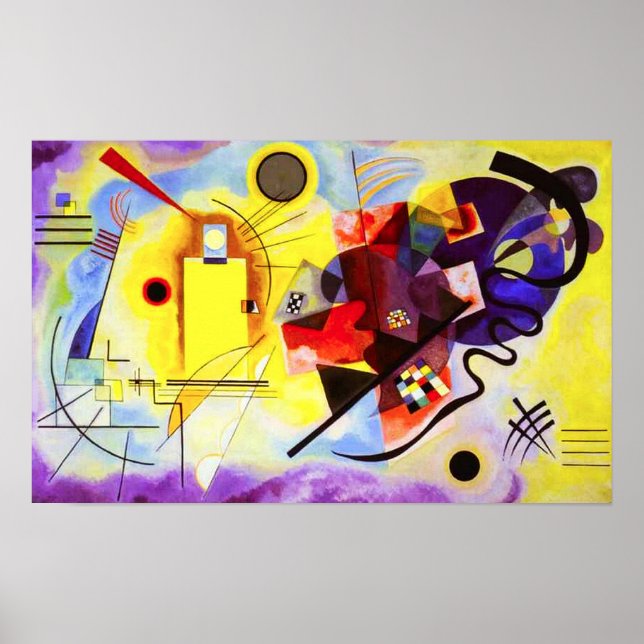 Kandinsky Yellow Red Blue Poster (Front)