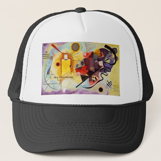 Kandinsky Yellow Red Blue Trucker Hat (Front)