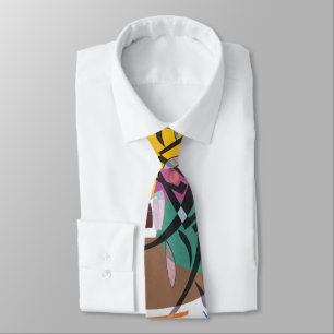 Kandinsky's Abstract Artwork Tie
