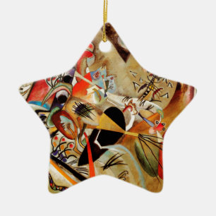 Kandinsky's Abstract Composition Ceramic Ornament