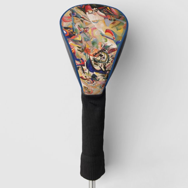 Kandinsky's Abstract Painting Artwork Golf Head Cover (Front)