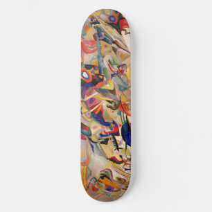 Kandinsky's Abstract Painting Artwork Skateboard