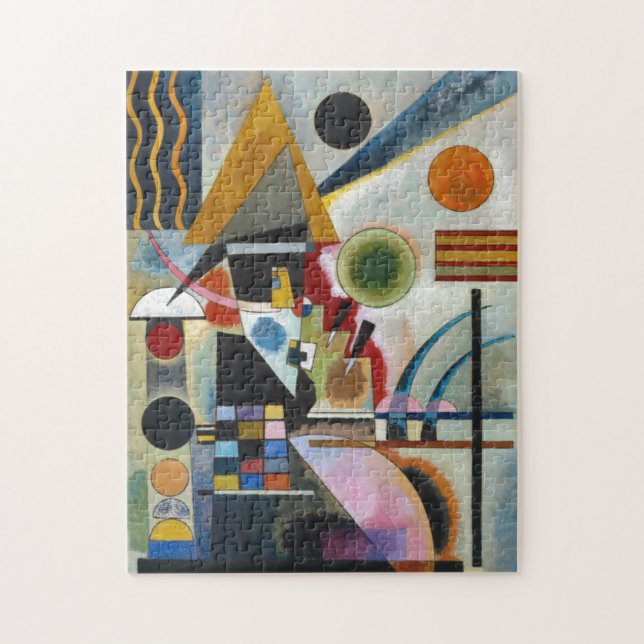 Kandinsky's Abstract Painting Swinging Jigsaw Puzzle (Vertical)