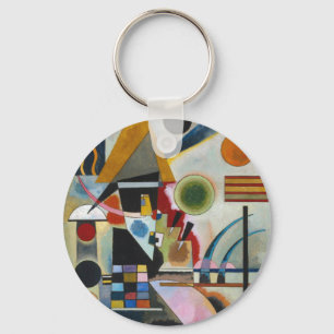 Kandinsky's Abstract Painting Swinging Keychain