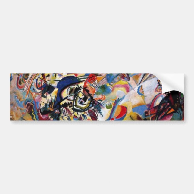 Kandinsky's Composition VII Bumper Sticker (Front)